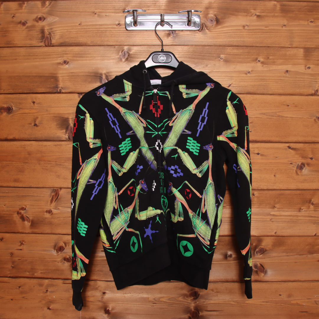 Marcelo Burlon Felpa Nera e Verde Taglia 10y Bambino