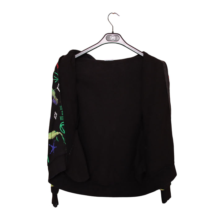 Marcelo Burlon Felpa Nera e Verde Taglia 10y Bambino