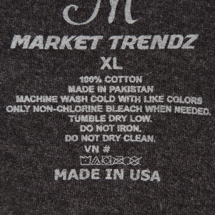 Market Trendz T-Shirt Grigio Taglia XL Uomo Made in USA