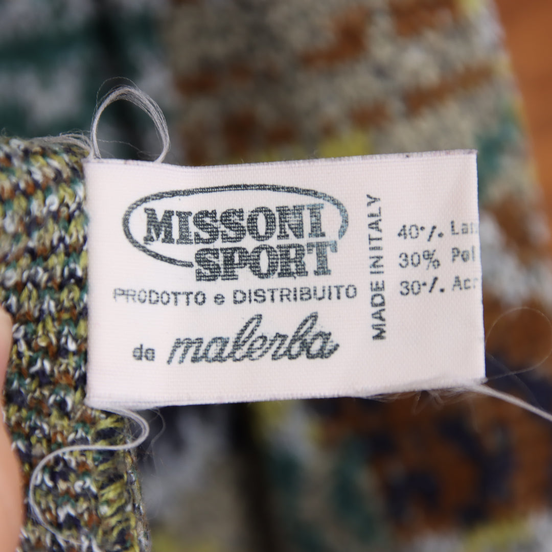 Missoni Sport Maglione Vintage Multicolore Taglia 42 Unisex