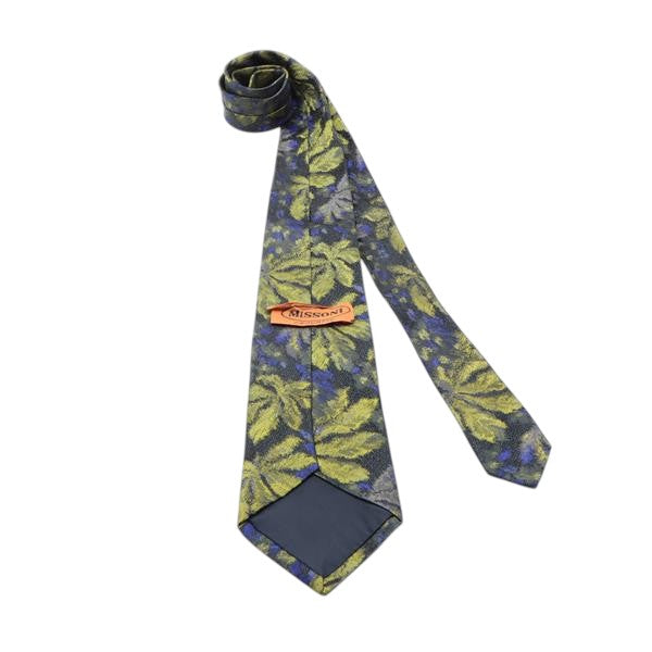 Missoni cravatta multicolore con fantasia in seta uomo