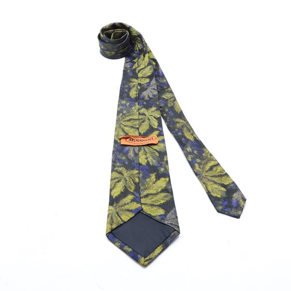Missoni cravatta multicolore con fantasia in seta uomo