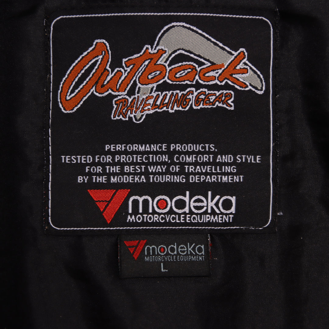 Modeka Outback Giacca da Moto Racing Nera Taglia L Uomo