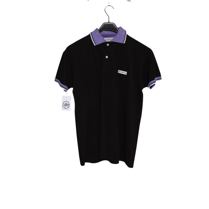 Moncler Polo Nera Taglia XL Uomo