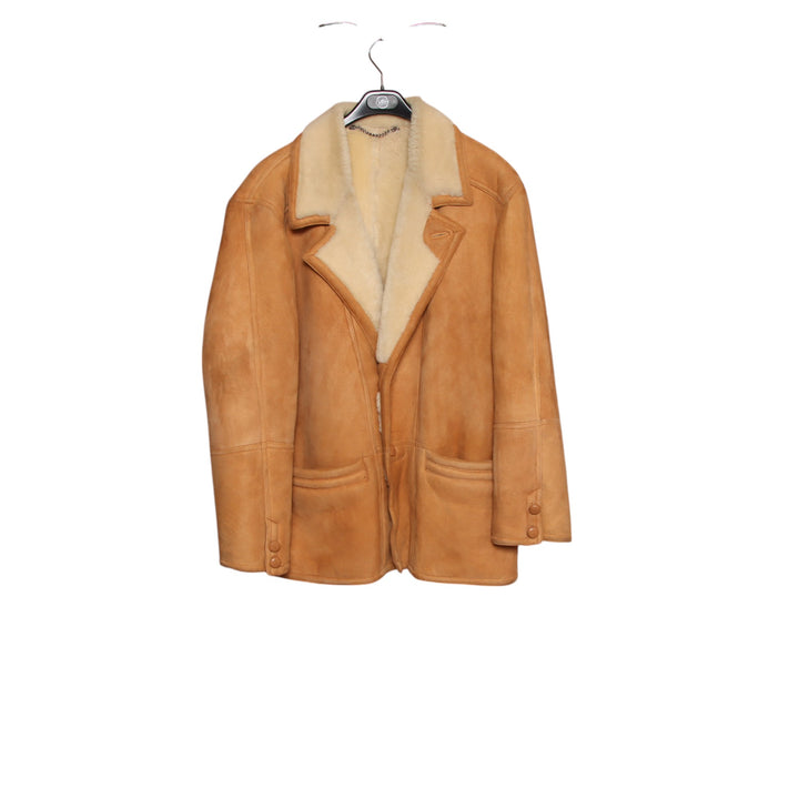 Montone a giacca beige taglia 52 uomo