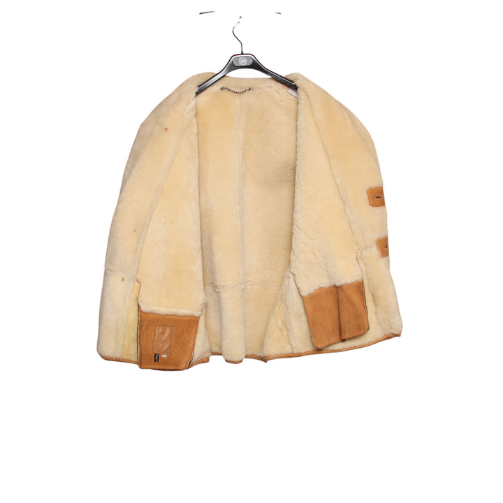 Montone a giacca beige taglia 52 uomo