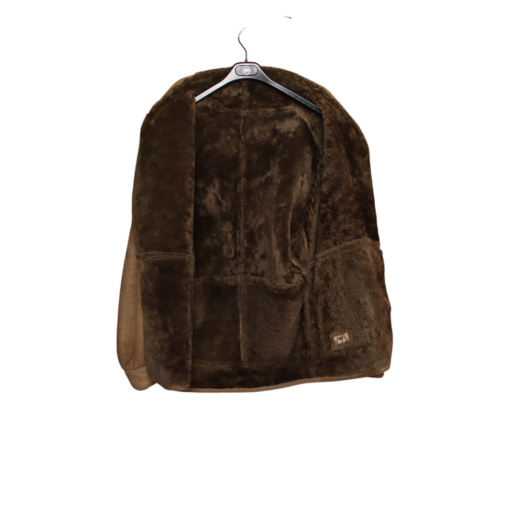 Montone a giacca beige taglia L uomo