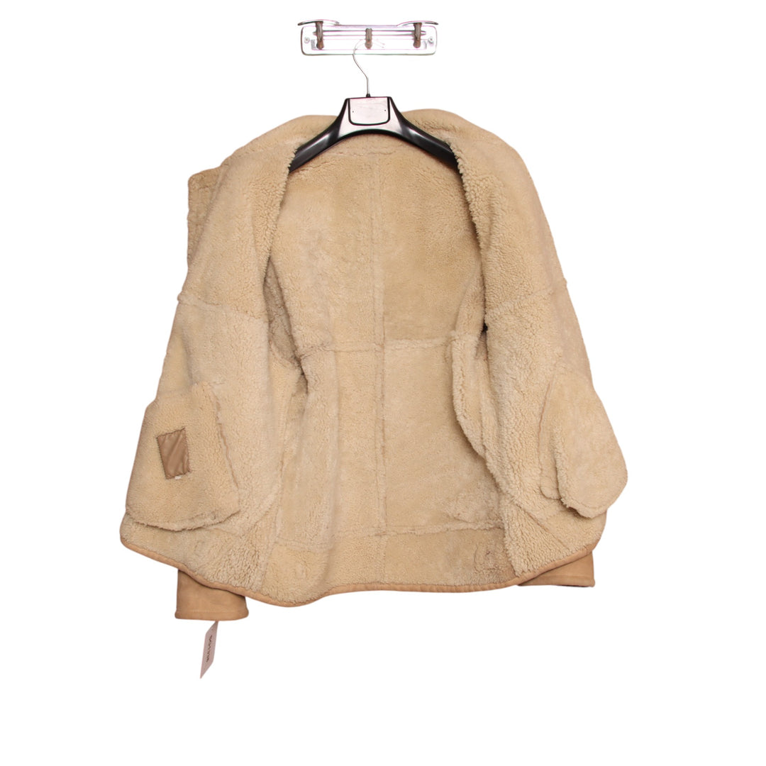 Montone vintage beige taglia 48 uomo