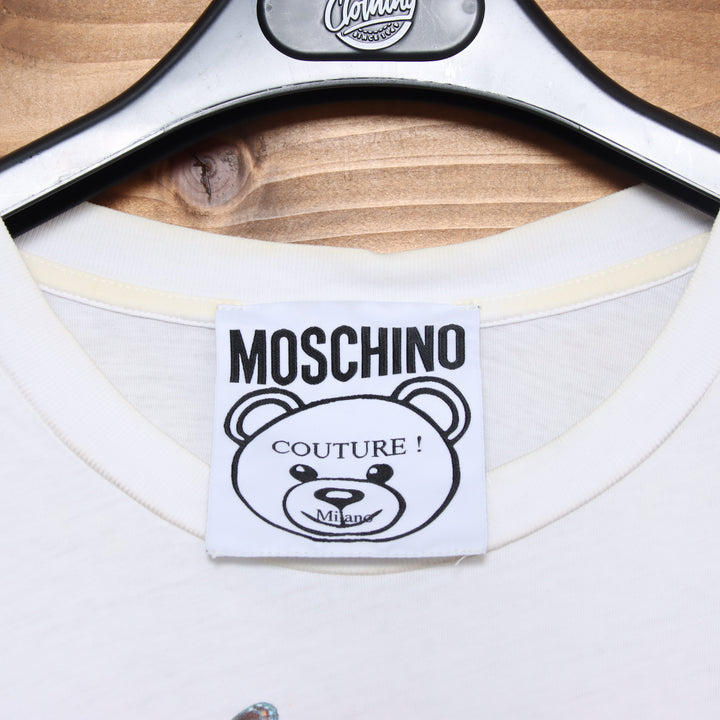 Moschino T-Shirt Bianca Taglia XXS Donna