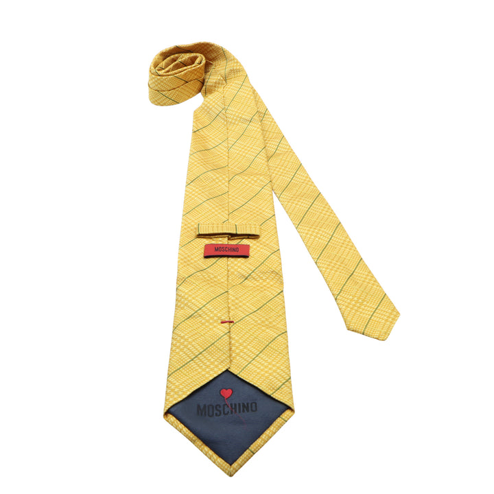 Moschino Cravatta Arancione in Seta Uomo
