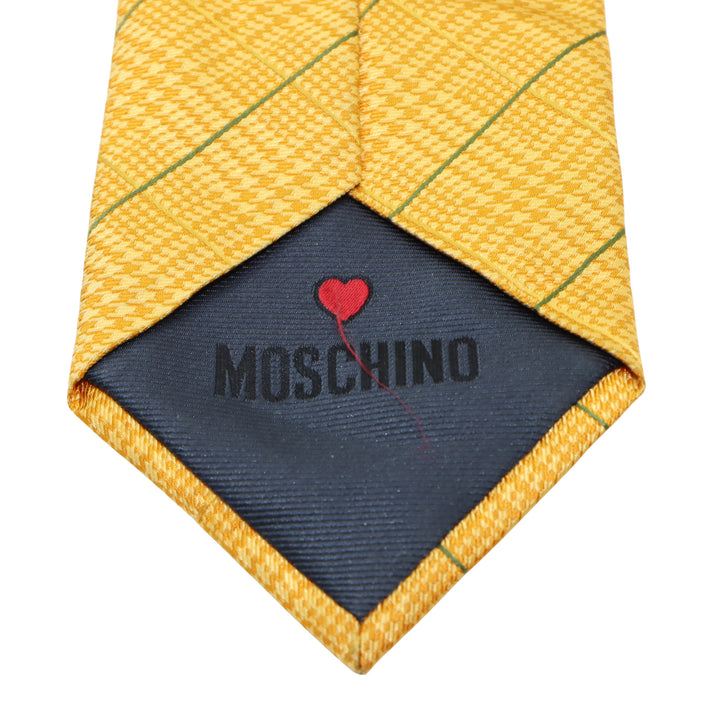Moschino Cravatta Arancione in Seta Uomo