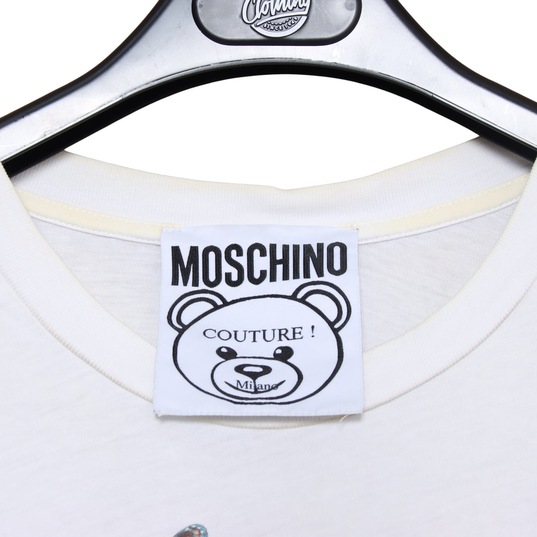 Moschino T-Shirt Bianca Taglia XXS Donna