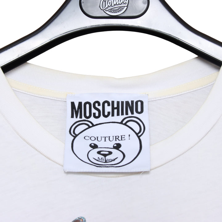 Moschino T-Shirt Bianca Taglia XXS Donna