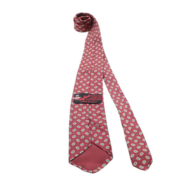 My Lord cravatta bordeaux con fantasia in seta uomo
