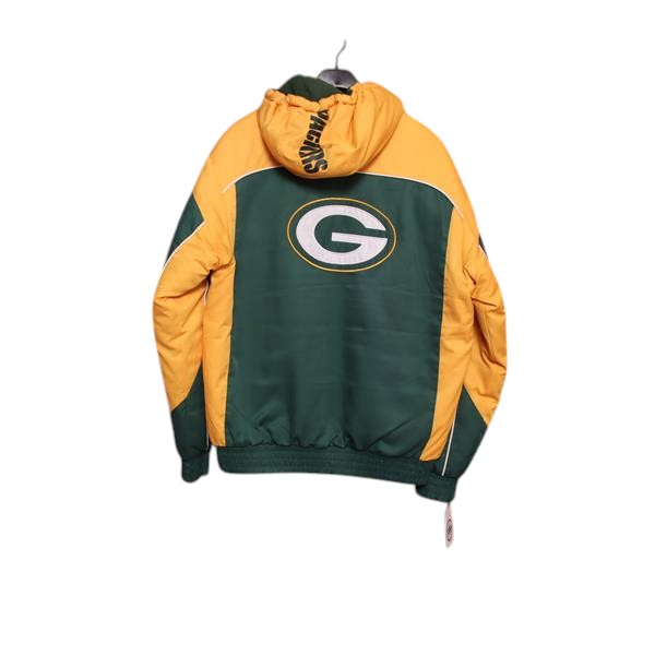 NFL Green Bay Packers giubbotto verde e arancione taglia L uomo