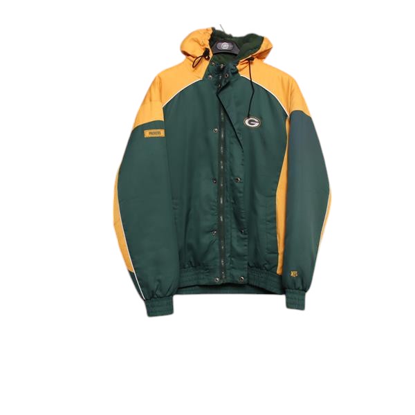 NFL Green Bay Packers giubbotto verde e arancione taglia L uomo
