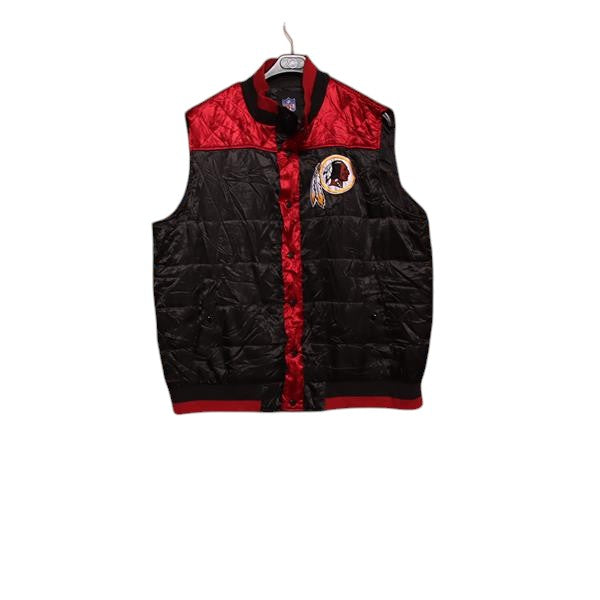 NFL Washington Redskins gilet vintage nero taglia XL uomo
