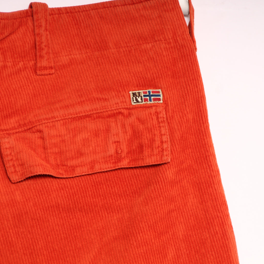 Napapijri Relaxed Fit Jeans di Velluto Arancione Taglia 52 Uomo