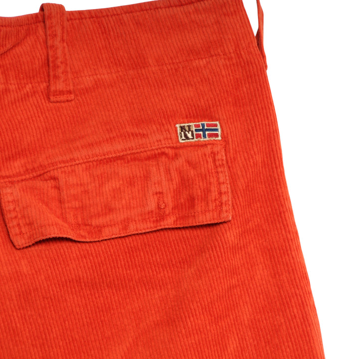Napapijri Relaxed Fit Jeans di Velluto Arancione Taglia 52 Uomo