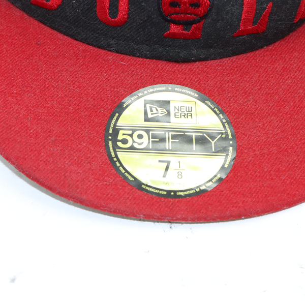New Era Chicago Bulls cappello nero e rosso unisex