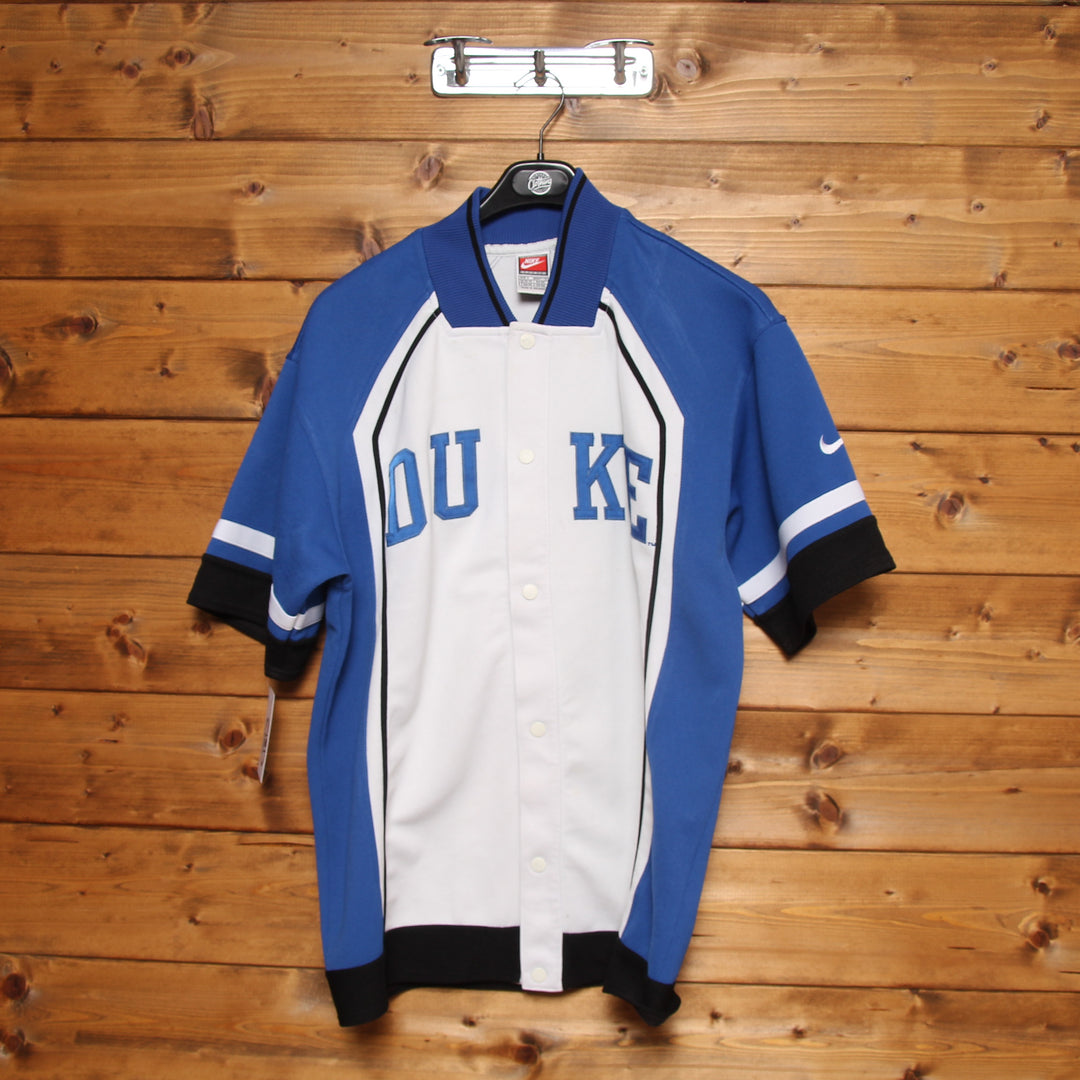 Nike Duke Blue Devils Maglia da Basket Bianca e Blu Taglia S Uomo