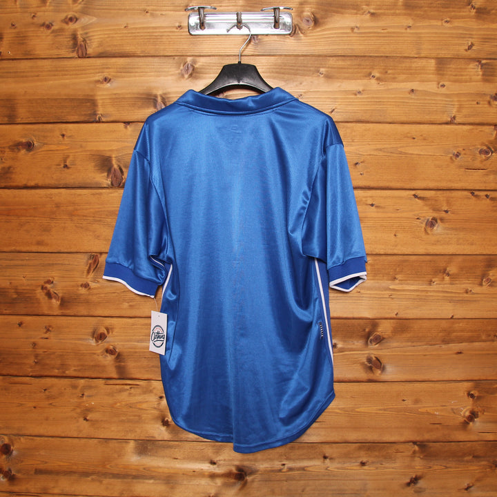 Nike Italia Maglia da Calcio Vintage Blu Taglia S Uomo Made in UK