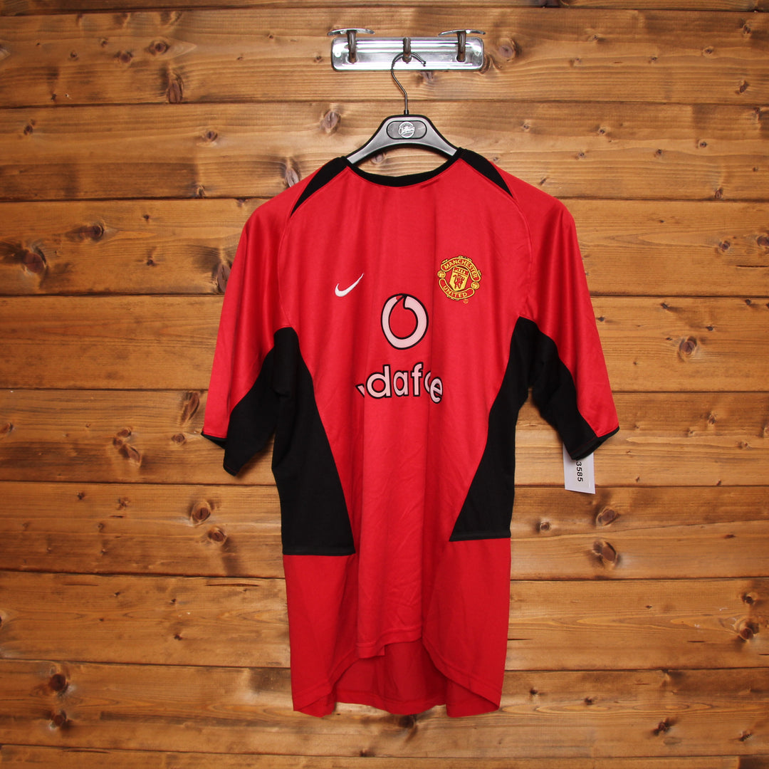 Nike Manchester United Ronaldo Maglia da Calcio Vintage Nera e Rossa Taglia XL Uomo