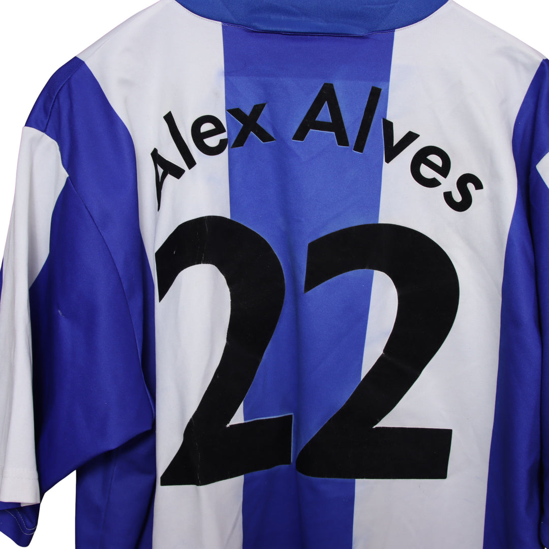Nike Herta Berlin Alex Alves Maglia da Calcio Blu e Bianca Taglia XL Uomo Made in UK