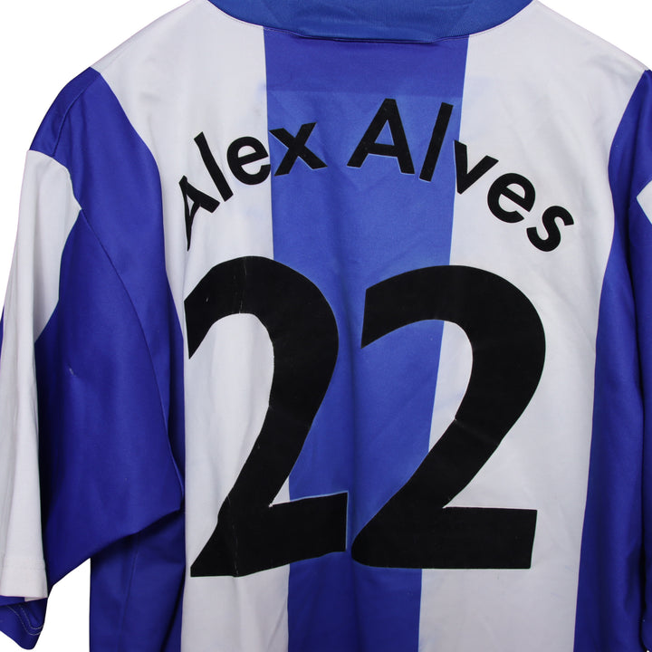 Nike Herta Berlin Alex Alves Maglia da Calcio Blu e Bianca Taglia XL Uomo Made in UK