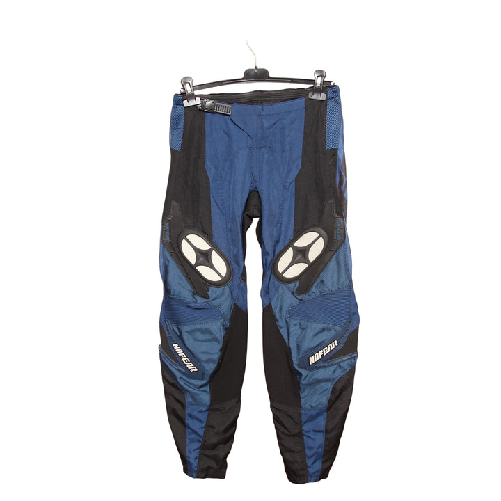 Nofear Pantalone da Moto Blu e Nero W30 Unisex