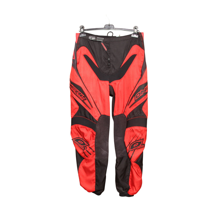 O'Neal Pantalone da Moto Nero e Rosso W32 Uomo