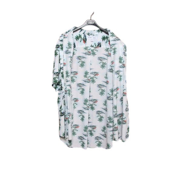 Old Navy camicia hawaiana slim fit multicolore taglia XXXL uomo