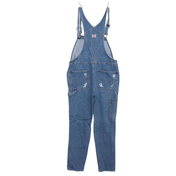 Old Navy salopette di jeans custom denim taglia L uomo