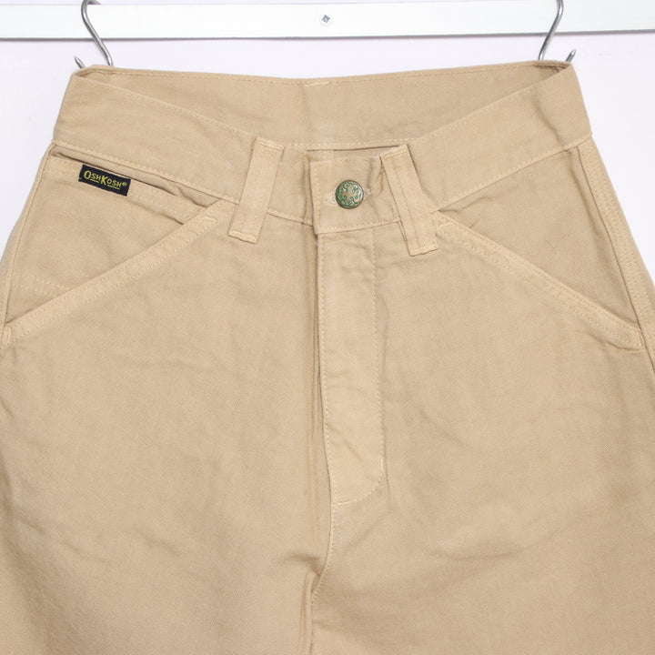 Osh Kosh classic work W28 jeans vintage in denim beige da donna