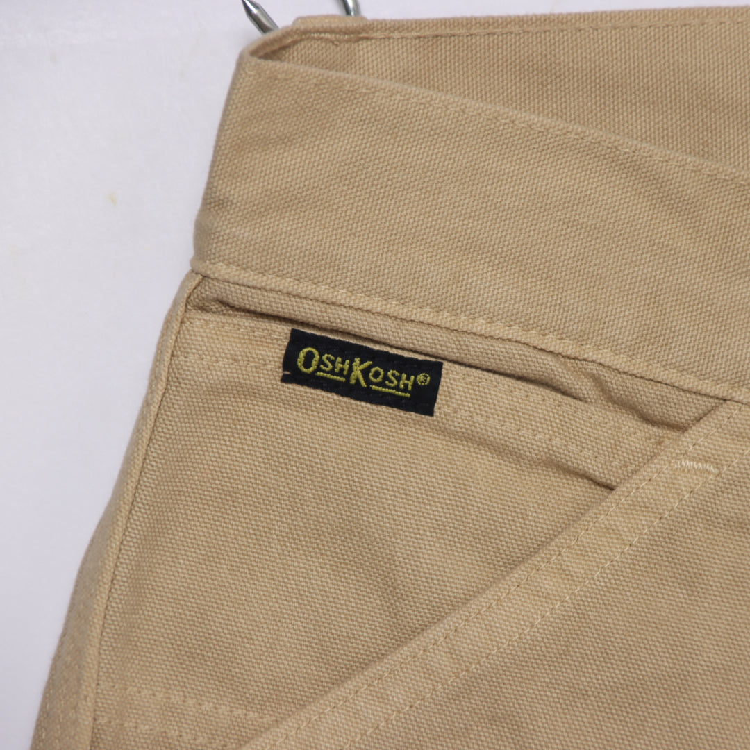 Osh Kosh classic work W28 jeans vintage in denim beige da donna