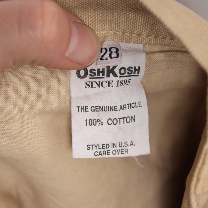 Osh Kosh classic work W28 jeans vintage in denim beige da donna
