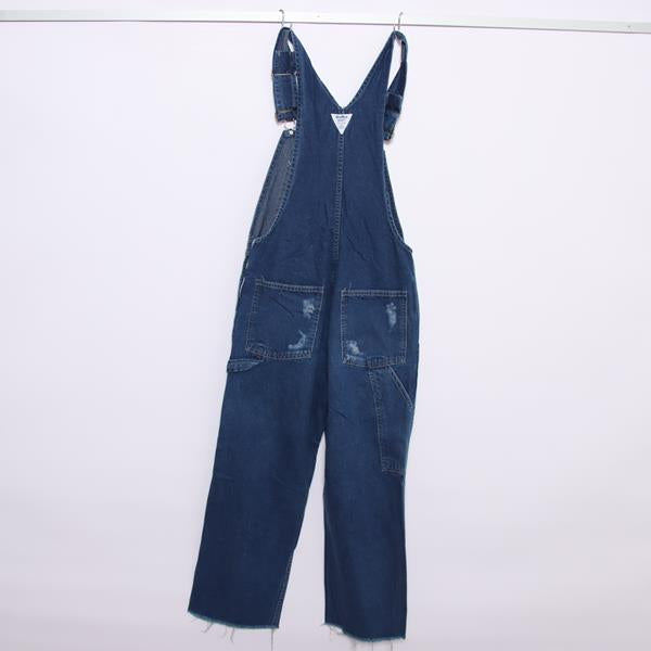 Osh Kosh salopette custom di jeans denim W28 L30 unisex made in USA