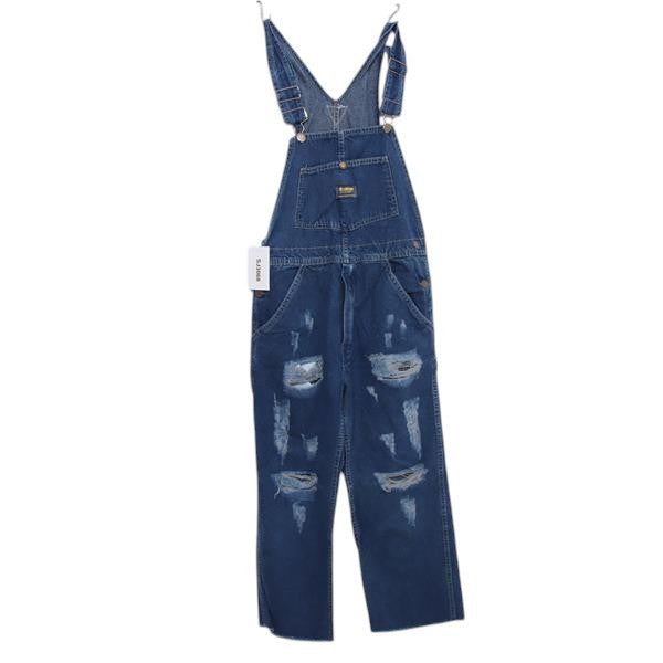 Osh Kosh salopette custom di jeans denim W28 L30 unisex made in USA