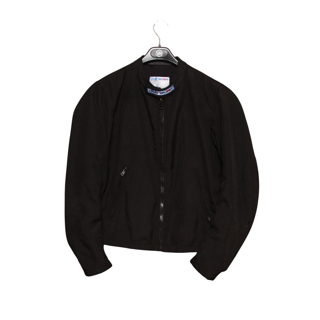 Out Burn Giacca da Moto Vintage Nera Taglia S Uomo