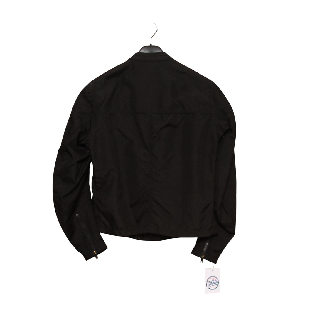Out Burn Giacca da Moto Vintage Nera Taglia S Uomo