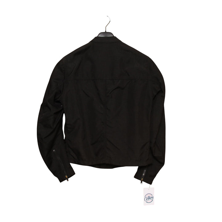 Out Burn Giacca da Moto Vintage Nera Taglia S Uomo