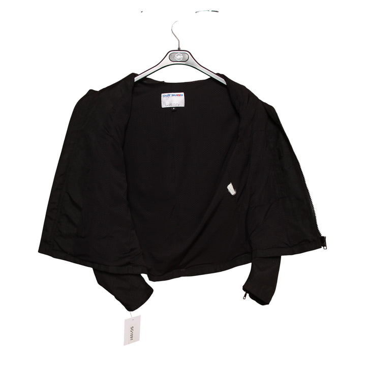 Out Burn Giacca da Moto Vintage Nera Taglia S Uomo