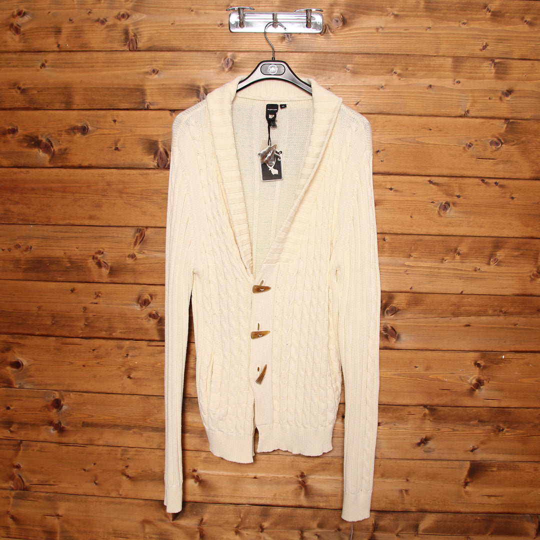 People's Market Cardigan Bianco Taglia XL Donna Deadstock w/Tags