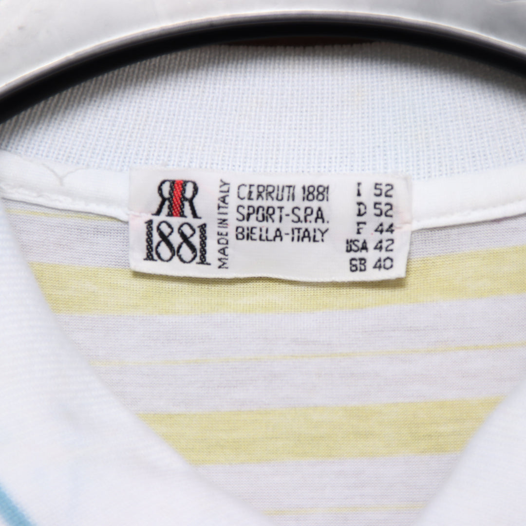 Cerruti 1881 polo bianca taglia 52 uomo