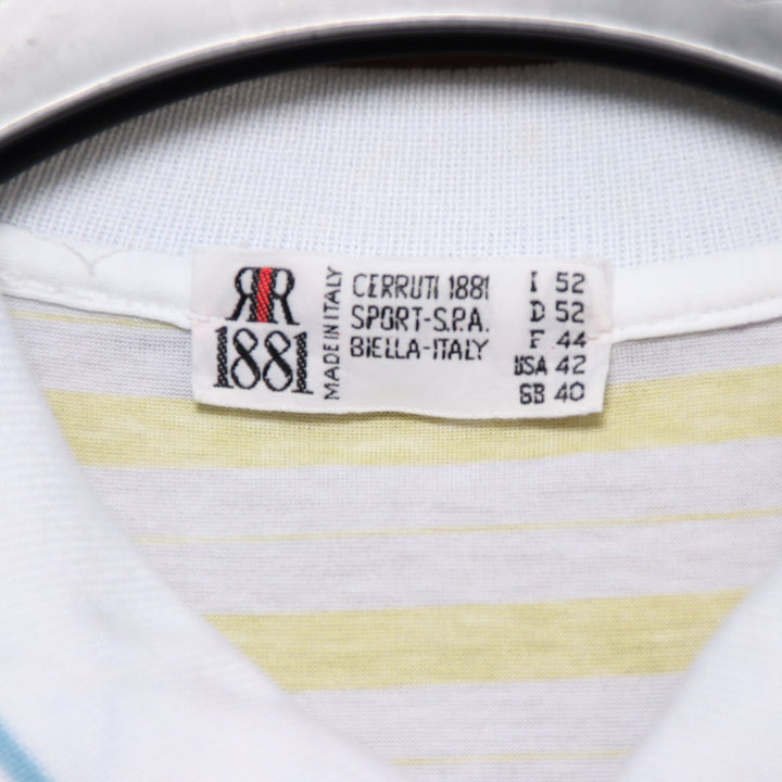 Cerruti 1881 polo bianca taglia 52 uomo