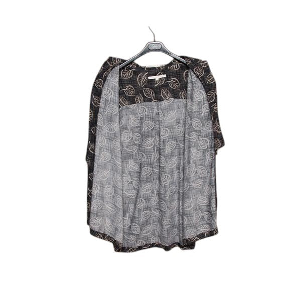 Perry Ellis camicia hawaiana nera taglia S uomo made in Korea