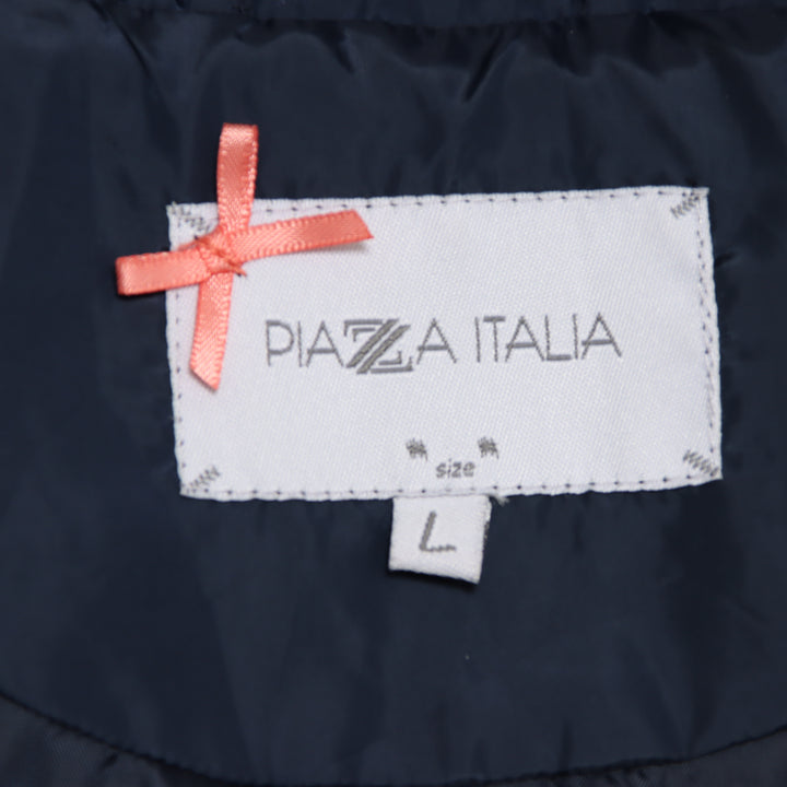 Piazza Italia Trench Doppiopetto Blu Taglia L Donna