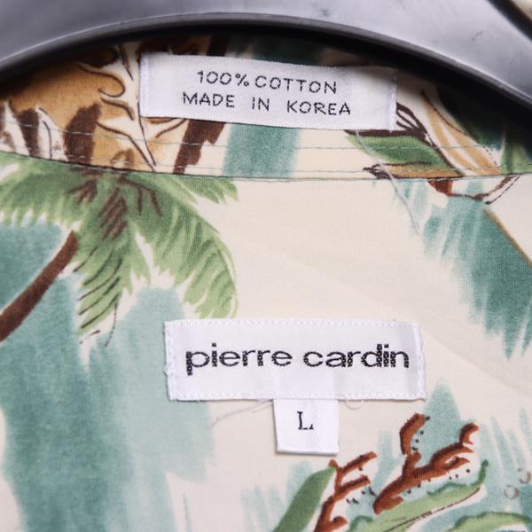 Pierre Caroin camicia hawaiana verde taglia L uomo made in Korea