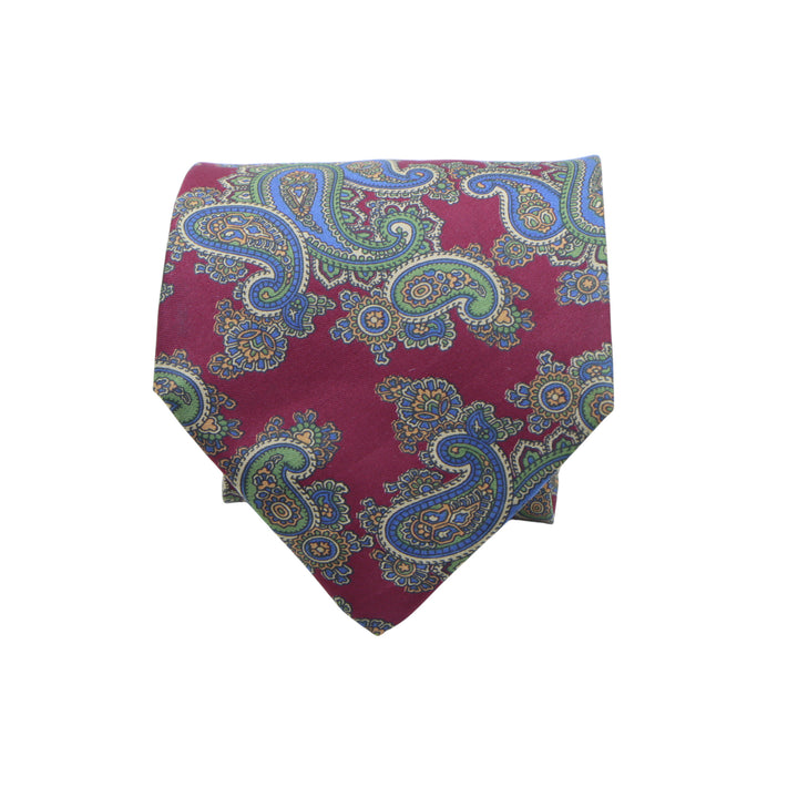 Pierre Balmain Cravatta Bordeaux in Cashmere Uomo