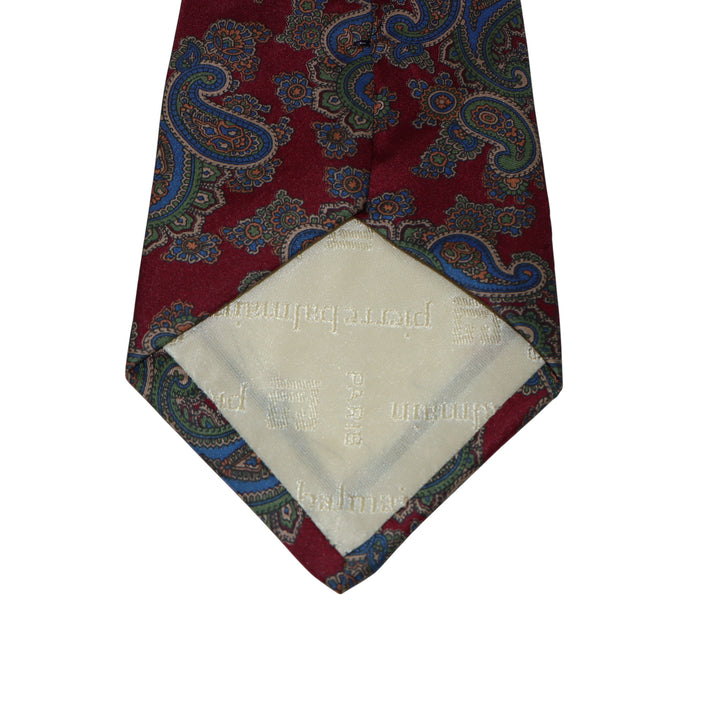 Pierre Balmain Cravatta Bordeaux in Cashmere Uomo